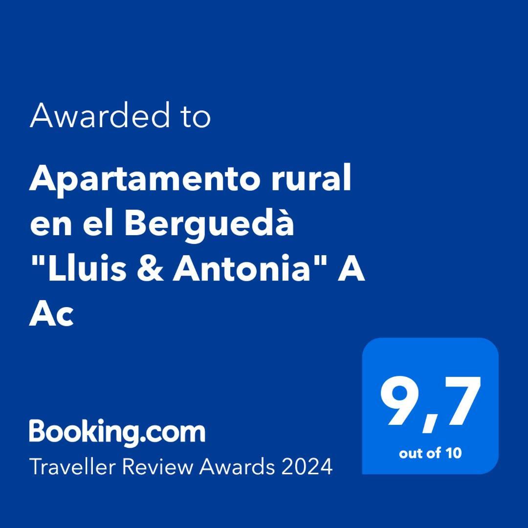 Apartamento Rural En El Bergueda "Lluis & Antonia" A Ac Sant Jordi de Cercs Bagian luar foto